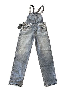 New SILVER overalls. Baggy. Straight Leg. Small or 28. Mid stretch. Tags on.